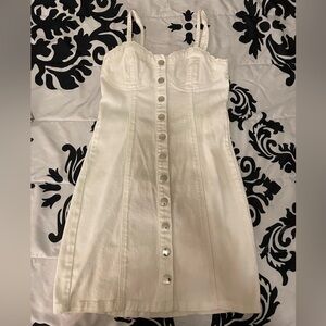 Forever 21 White Denim Dress
